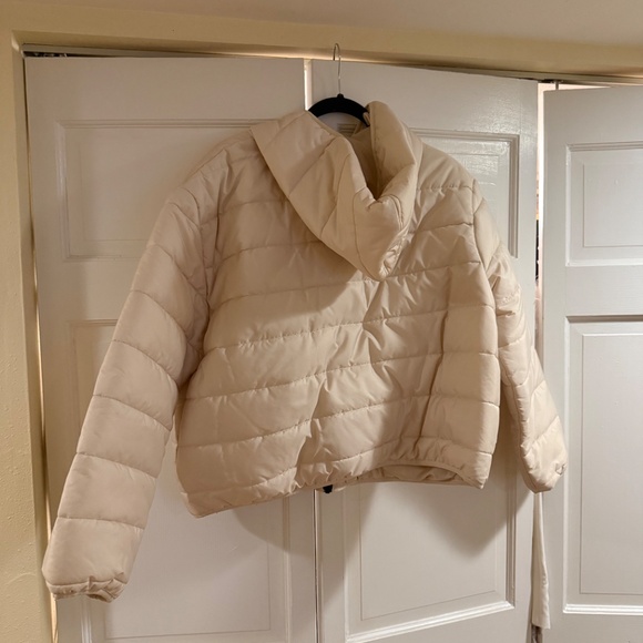 Wild Fable Jacket, Hooded, Women's Size XXL Light Beige - Picture 4 of 4